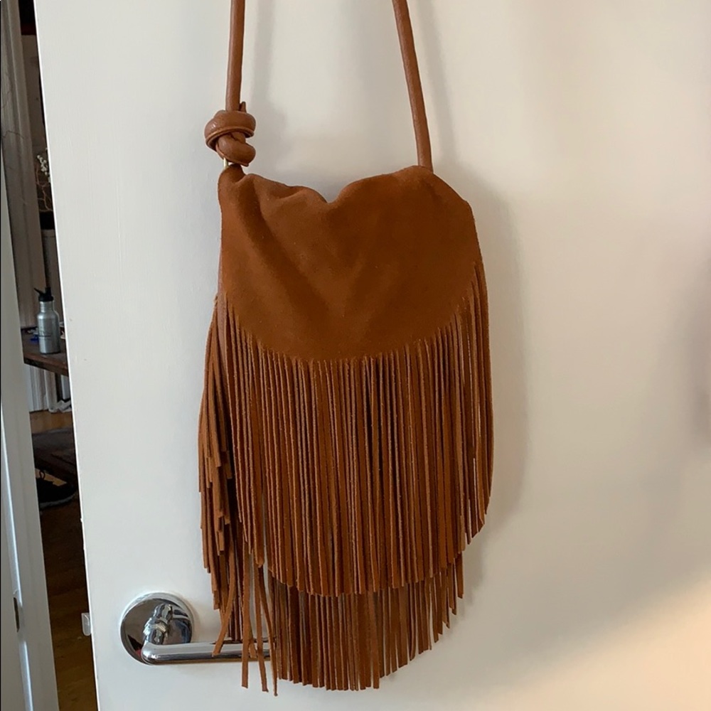 Fringe cross body bag